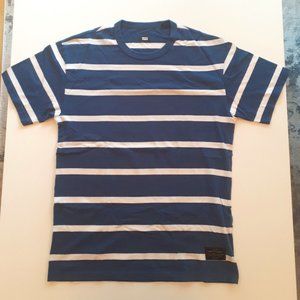Levi’s Skateboarding Stripe T Shirt Navy Blue White Medium